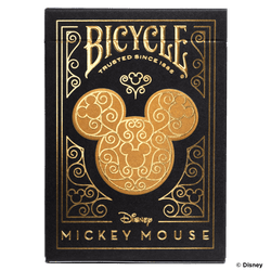Disney Mickey Mouse inspired Black and Gold Playing Cards (ONLINE ORDER ONLY)