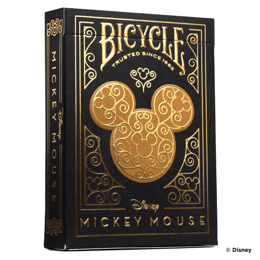 Disney Mickey Mouse inspired Black and Gold Playing Cards (ONLINE ORDER ONLY)
