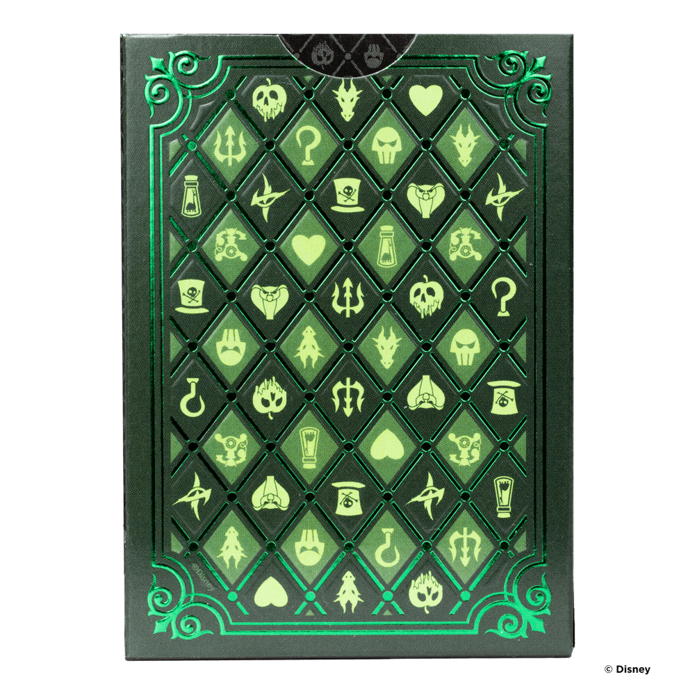 Disney Villains Inspired Playing Cards by Bicycle- Green (ONLINE ORDER ONLY)