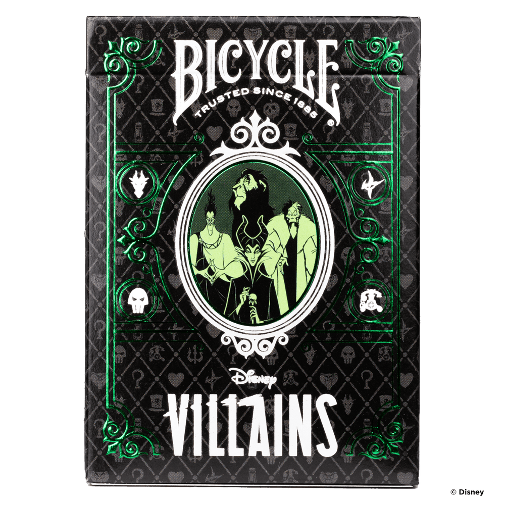 Disney Villains Inspired Playing Cards by Bicycle- Green (ONLINE ORDER ONLY)