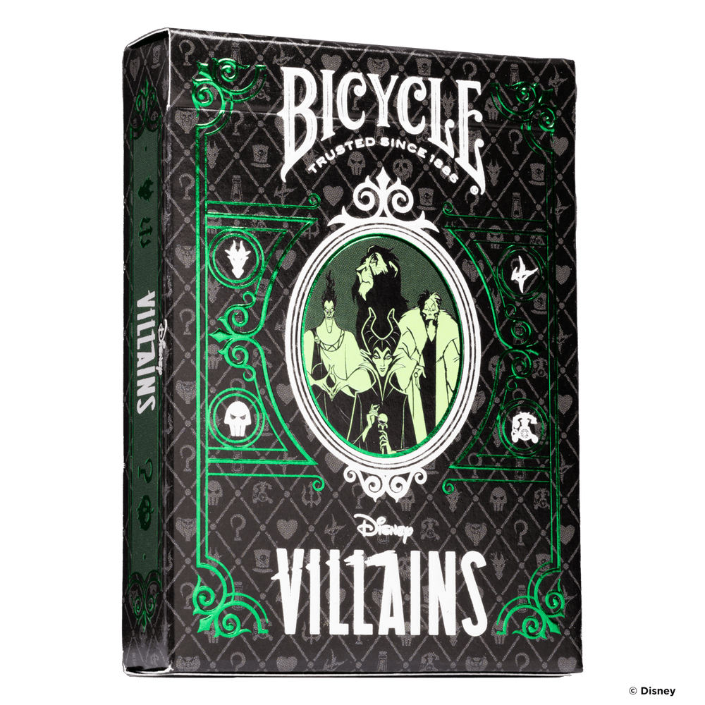 Disney Villains Inspired Playing Cards by Bicycle- Green (ONLINE ORDER ONLY)