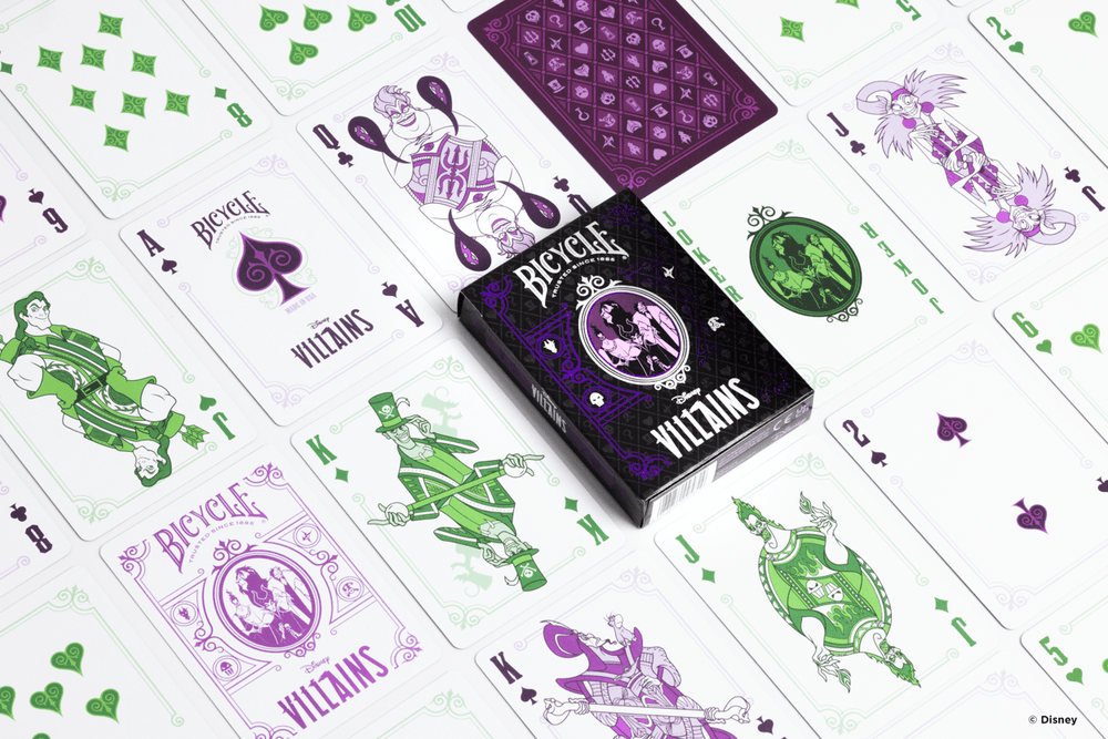 Disney Villains Inspired Playing Cards by Bicycle- Purple (ONLINE ORDER ONLY)