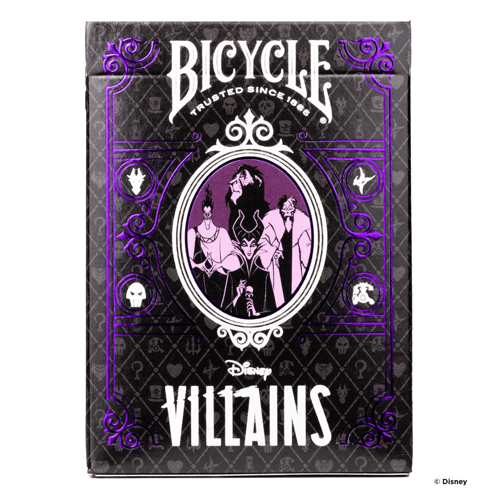 Disney Villains Inspired Playing Cards by Bicycle- Purple (ONLINE ORDER ONLY)