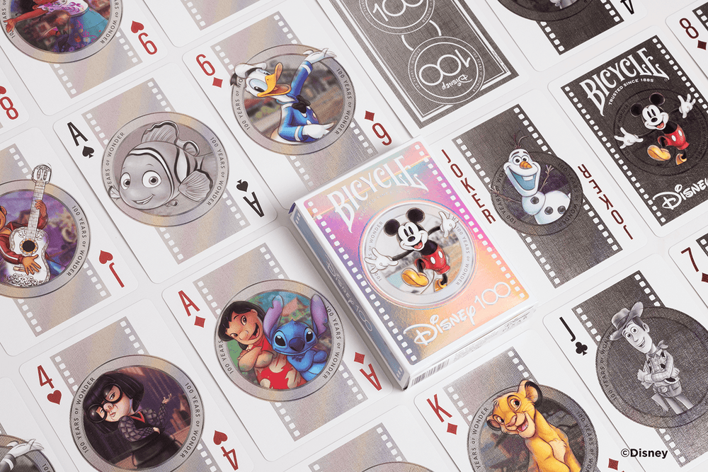 Disney100 Inspired Playing Cards by Bicycle (ONLINE ORDER ONLY)
