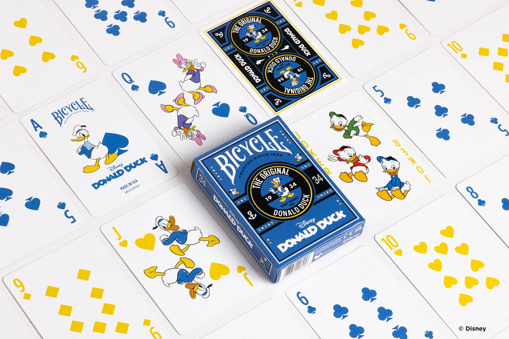 Disney Classic Donald Duck Inspired Playing Cards by Bicycle (ONLINE ORDER ONLY)