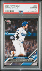 Graded 2024 Topps Now Shohei Ohtani #763 1st to Reach 400 Total Bases in Season Since 2001 Baseball Card PSA 10 Gem Mint (ONLINE ORDER ONLY)