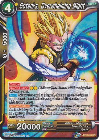 Gotenks, Overwhelming Might (BT10-111) [Rise of the Unison Warrior 2nd Edition] (ONLINE ORDER ONLY)