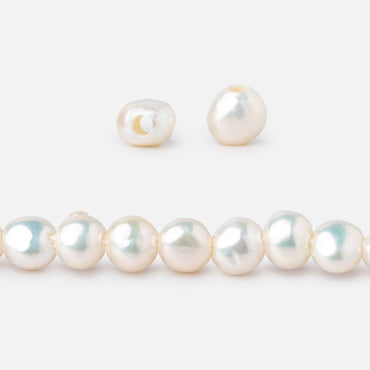 5-6mm Cream Baroque 2mm Large Hole Pearls 15 inch 64 pieces (ONLINE ORDER ONLY)