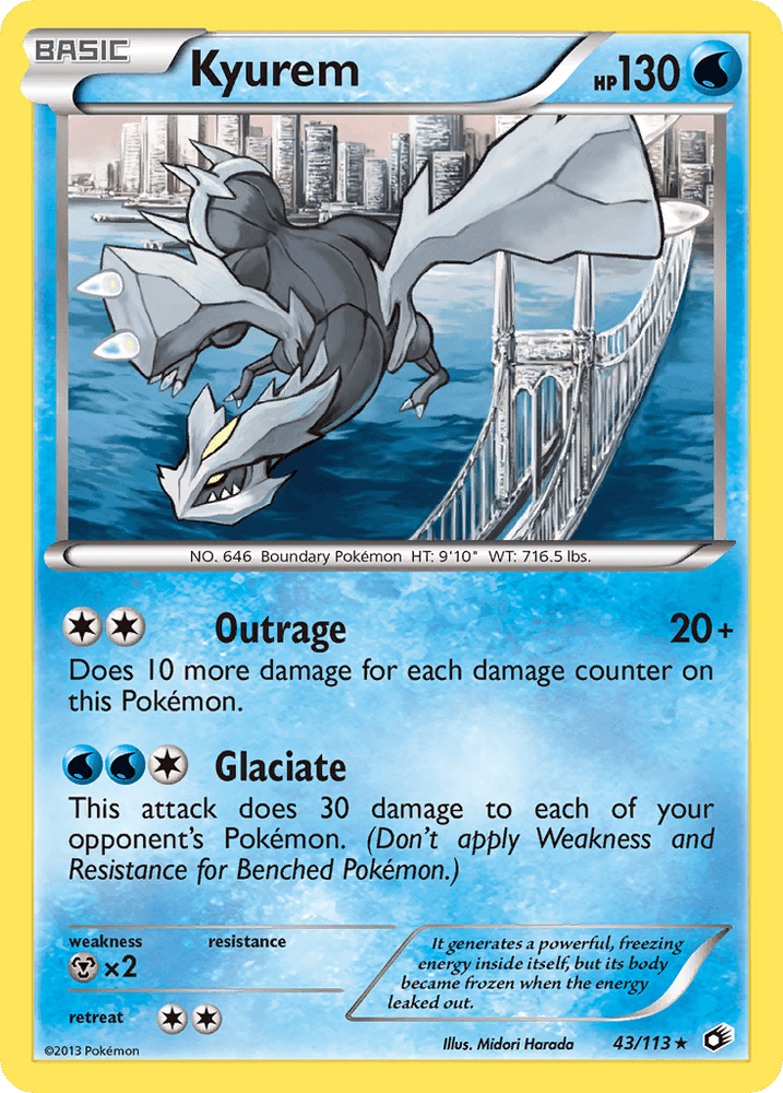 Kyurem (43/113) (Theme Deck Exclusive) [Black & White: Legendary Treasures] (Online Only)