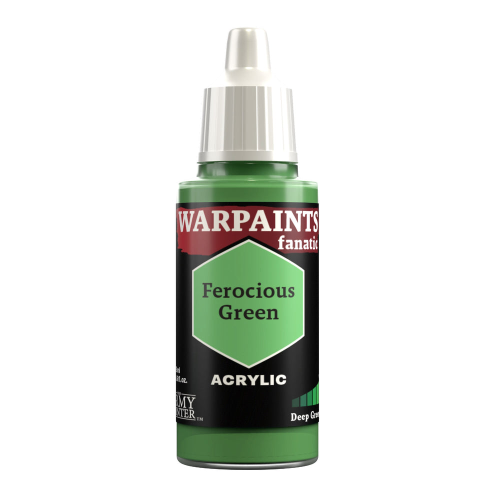 Army Painter Warpaints Fanatic: Ferocious Green 18ml (ONLINE ORDER ONLY)