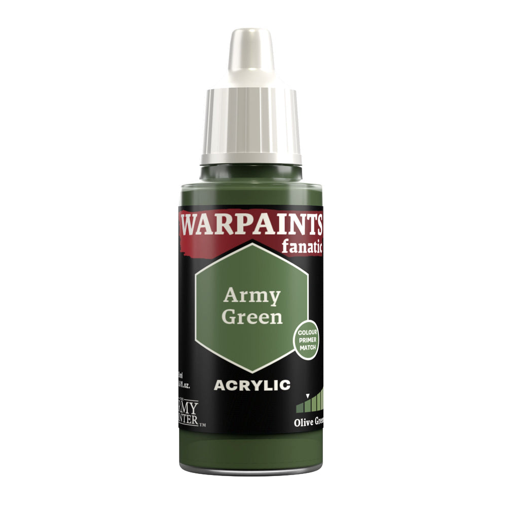 Army Painter Warpaints Fanatic: Army Green 18ml (ONLINE ORDER ONLY)