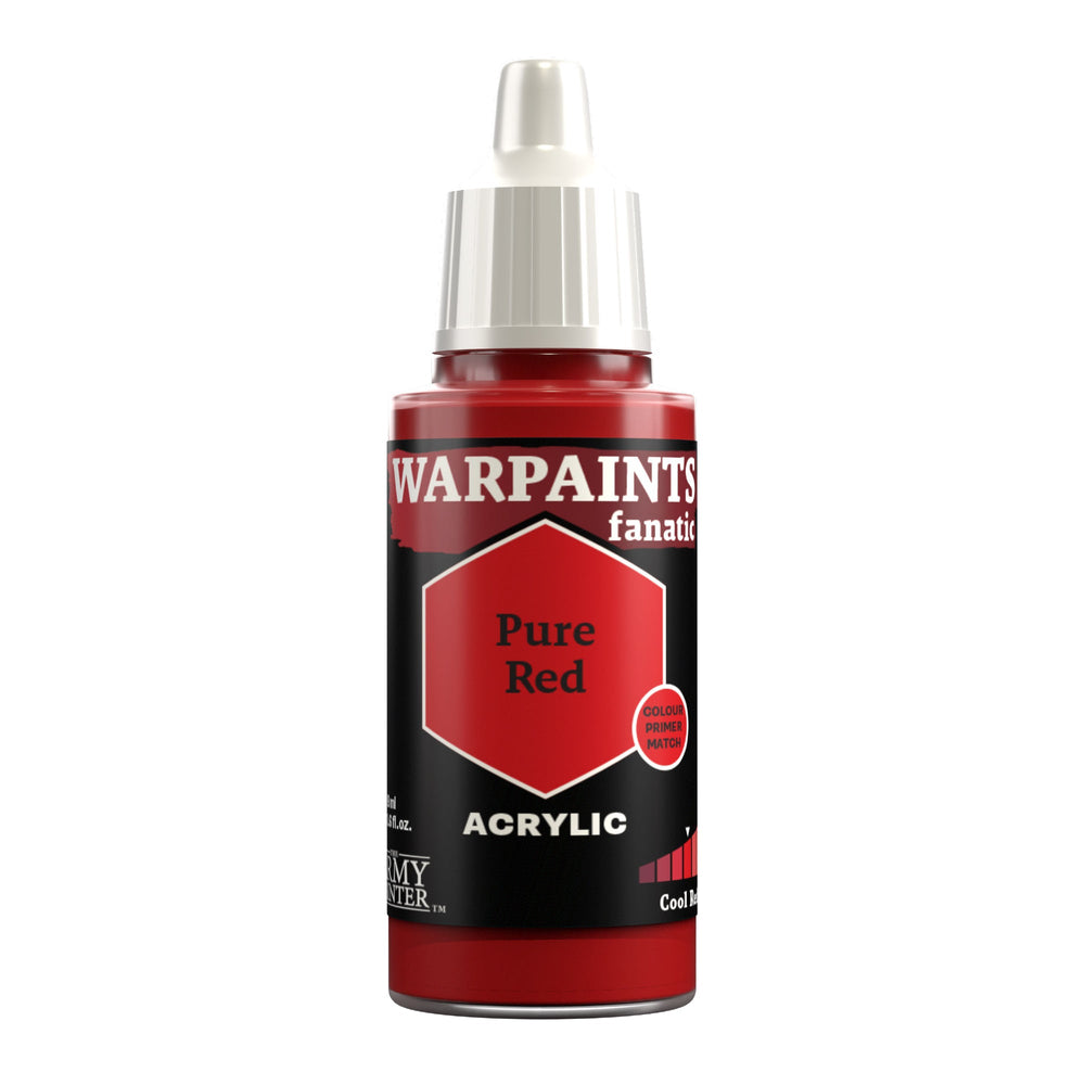 Army Painter Warpaints Fanatic: Pure Red 18ml (ONLINE ORDER ONLY)