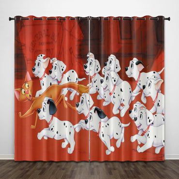 101 Dalmatians Curtains Pattern Blackout Window Drapes (Online Order Only)