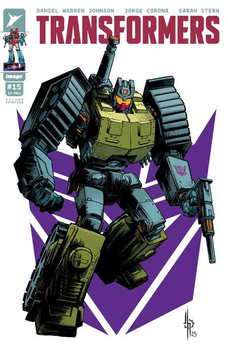 Transformers #15 2nd Print A Jason Howard Decepticon Variant (06/18/2025) Image (ONLINE ORDER ONLY)