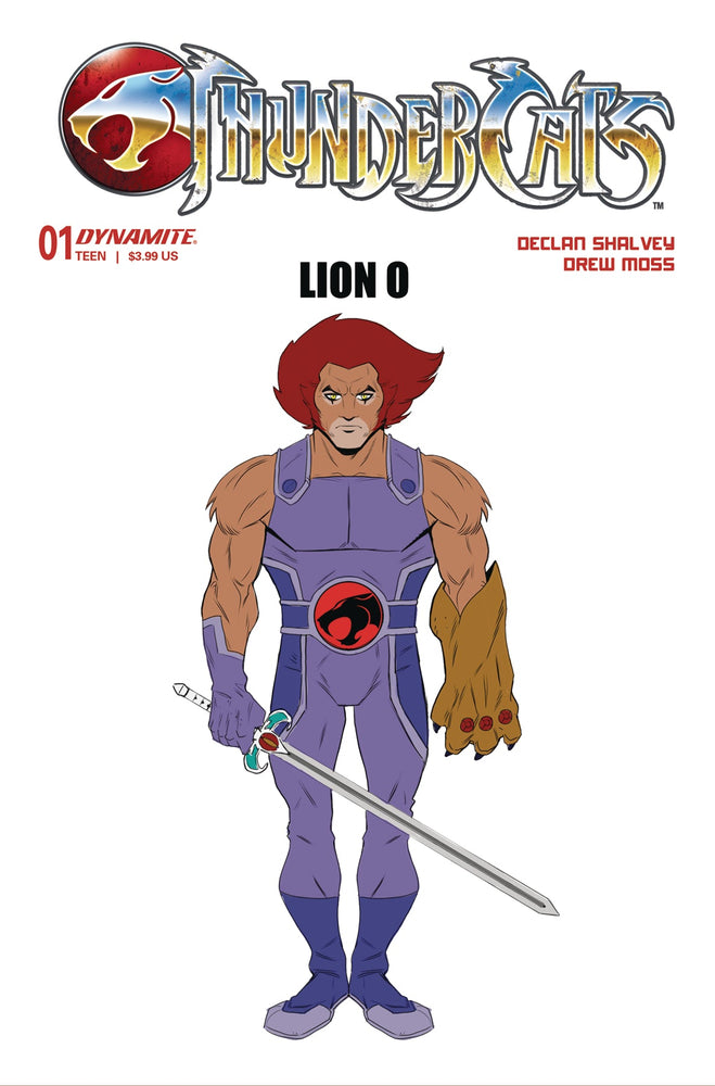 Thundercats #1 P 1:10 Drew Moss Lion O Design Original Variant (02/07/2024) Dynamite (ONLINE ORDER ONLY)
