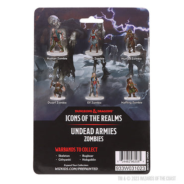 D&D: Icons of the Realms - Undead Armies - Zombies (ONLINE ORDER ONLY)