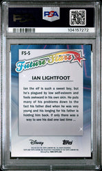 Graded 2024 Topps Chrome Disney Ian Lightfoot #FS5 Future Stars Onward Trading Card PSA 10 Gem Mint