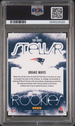 Graded 2024 Panini Rookies & Stars Drake Maye #SRDME Stellar Rookies Rookie RC Football Card PSA 10 Gem Mint (ONLINE ORDER ONLY)