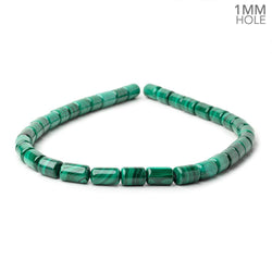 10.5-13.5mm Malachite Plain Tube Beads 14.5 inch 32 pieces 1mm Hole (ONLINE ORDER ONLY)