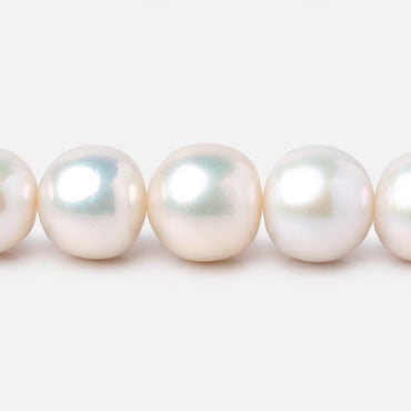 10.5-13.5mm White Off Round Freshwater Pearls 16 inch 36 Beads AA (ONLINE ORDER ONLY)