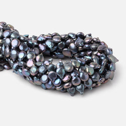 10.5-14mm Peacock Coin Freshwater Pearl with Tail 16 inch 43 Beads (ONLINE ORDER ONLY)