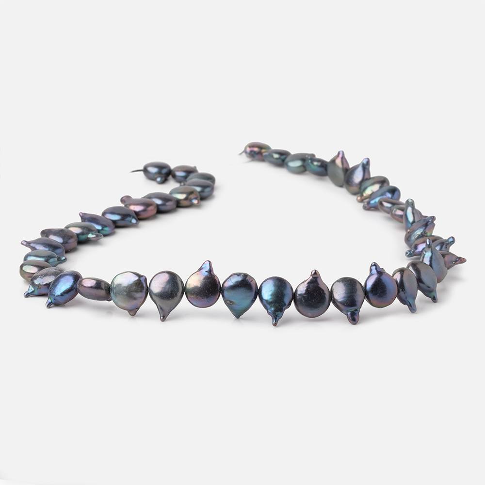 10.5-14mm Peacock Coin Freshwater Pearl with Tail 16 inch 43 Beads (ONLINE ORDER ONLY)