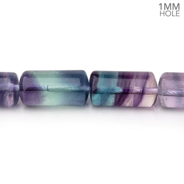16-17mm Multi Color Fluorite Plain Tube Beads 15.5 inch 24 pieces AA (ONLINE ORDER ONLY)