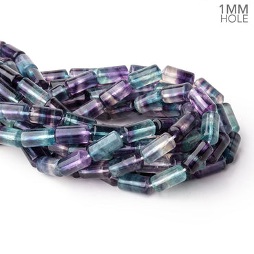 16-17mm Multi Color Fluorite Plain Tube Beads 15.5 inch 24 pieces AA (ONLINE ORDER ONLY)