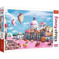 Trefl Red Funny Cities Sweets in Venice 1000 Piece Puzzle (ONLINE ORDER ONLY)