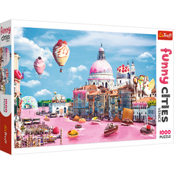 Trefl Red Funny Cities Sweets in Venice 1000 Piece Puzzle (ONLINE ORDER ONLY)