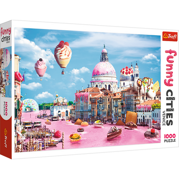 Trefl Red Funny Cities Sweets in Venice 1000 Piece Puzzle