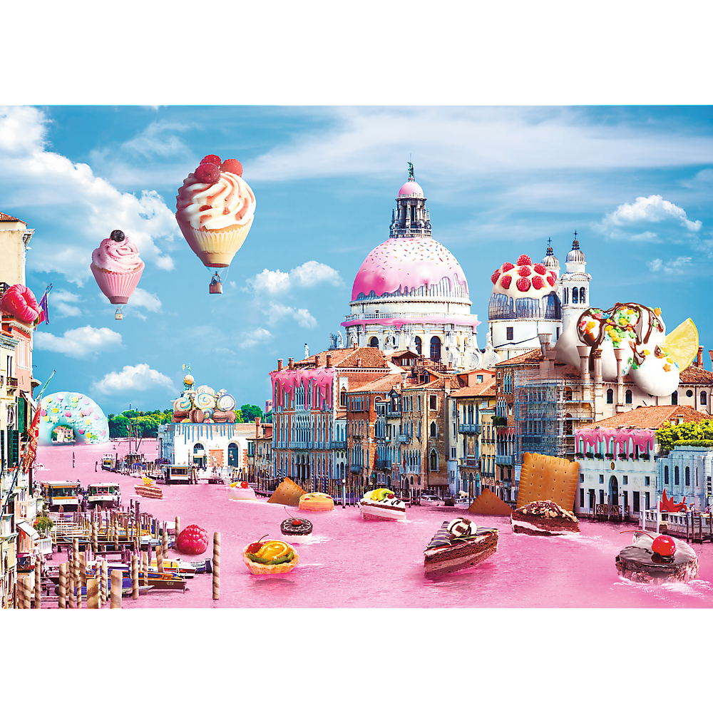 Trefl Red Funny Cities Sweets in Venice 1000 Piece Puzzle (ONLINE ORDER ONLY)