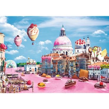 Trefl Red Funny Cities Sweets in Venice 1000 Piece Puzzle