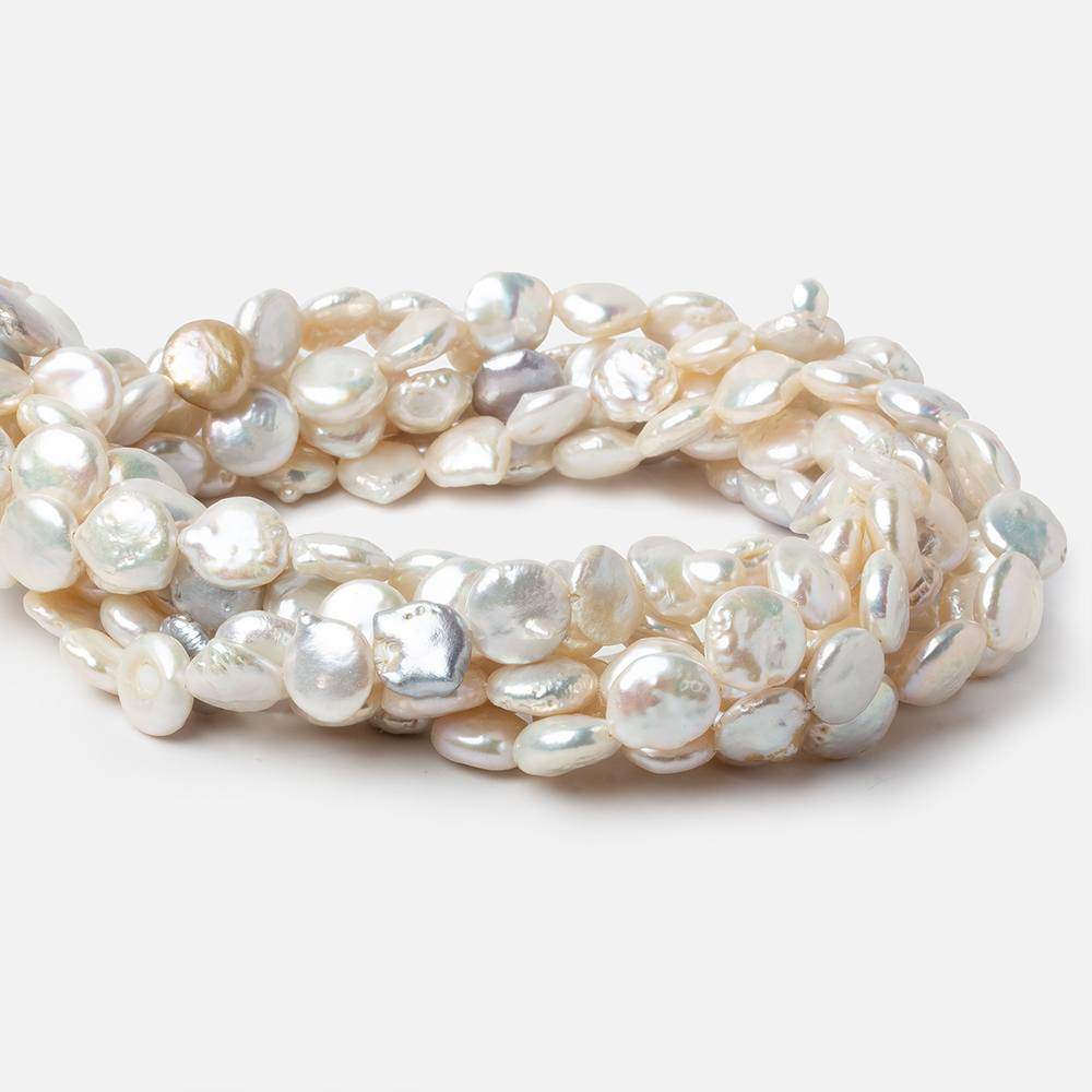 10.5mm Off White Coin Freshwater Pearls 16 inch 36 pcs (ONLINE ORDER ONLY)