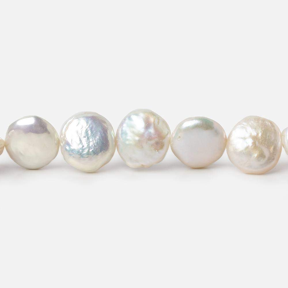 10.5mm Off White Coin Freshwater Pearls 16 inch 36 pcs (ONLINE ORDER ONLY)
