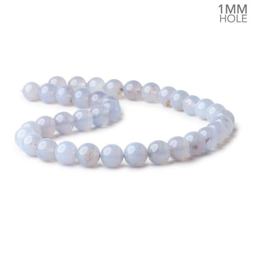 10.5mm Turkish Blue Chalcedony Plain Round Beads 15.5 inch 37 pieces (ONLINE ORDER ONLY)