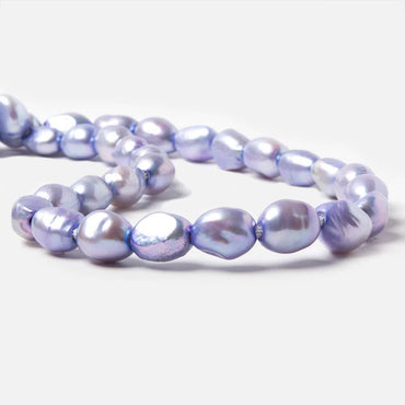 10.5x8-13x10.5mm Dark Hydrangea Baroque 2.5mm large hole Pearls 15 in. 33 pcs (ONLINE ORDER ONLY)