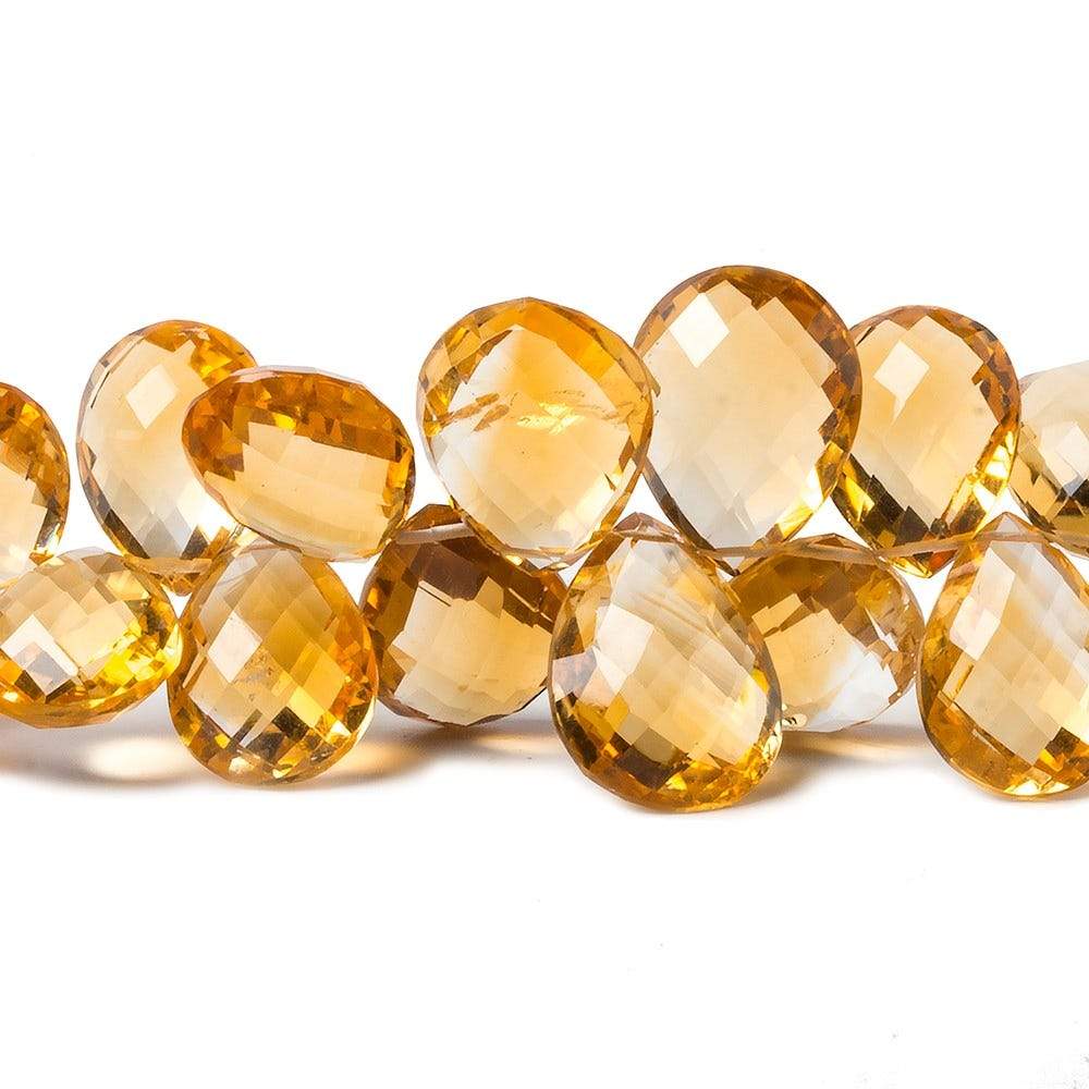 10.5x8.5-14x11mm Citrine Faceted Pear Beads 8.5 inch 48 pieces AAA (ONLINE ORDER ONLY)