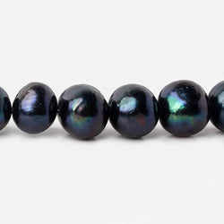 10.5x9-11.5x11mm Peacock Navy Baroque Freshwater Pearl 15 inch 36 pieces (ONLINE ORDER ONLY)