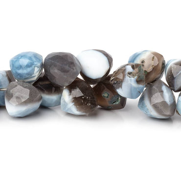 10x10-11x11mm Owyhee Natural Blue Opal faceted trillion beads 8 inch 36 pieces A (ONLINE ORDER ONLY)