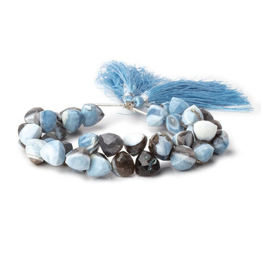 10x10-11x11mm Owyhee Natural Blue Opal faceted trillion beads 8 inch 36 pieces A (ONLINE ORDER ONLY)