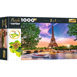 Trefl Red 1000 Piece Puzzle & Sorter - Sunset over Paris (ONLINE ORDER ONLY)