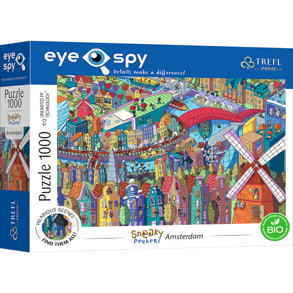 Trefl Prime Eye Spy Sneaky Peakers: Amsterdam 1000 Piece Puzzle (ONLINE ORDER ONLY)