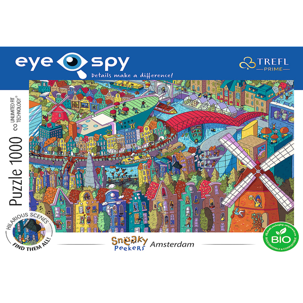 Trefl Prime Eye Spy Sneaky Peakers: Amsterdam 1000 Piece Puzzle (ONLINE ORDER ONLY)