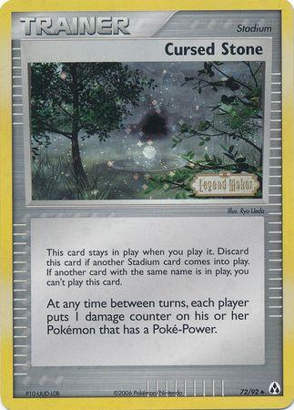Cursed Stone (72/92) (Stamped) [EX: Legend Maker] (Online Only)