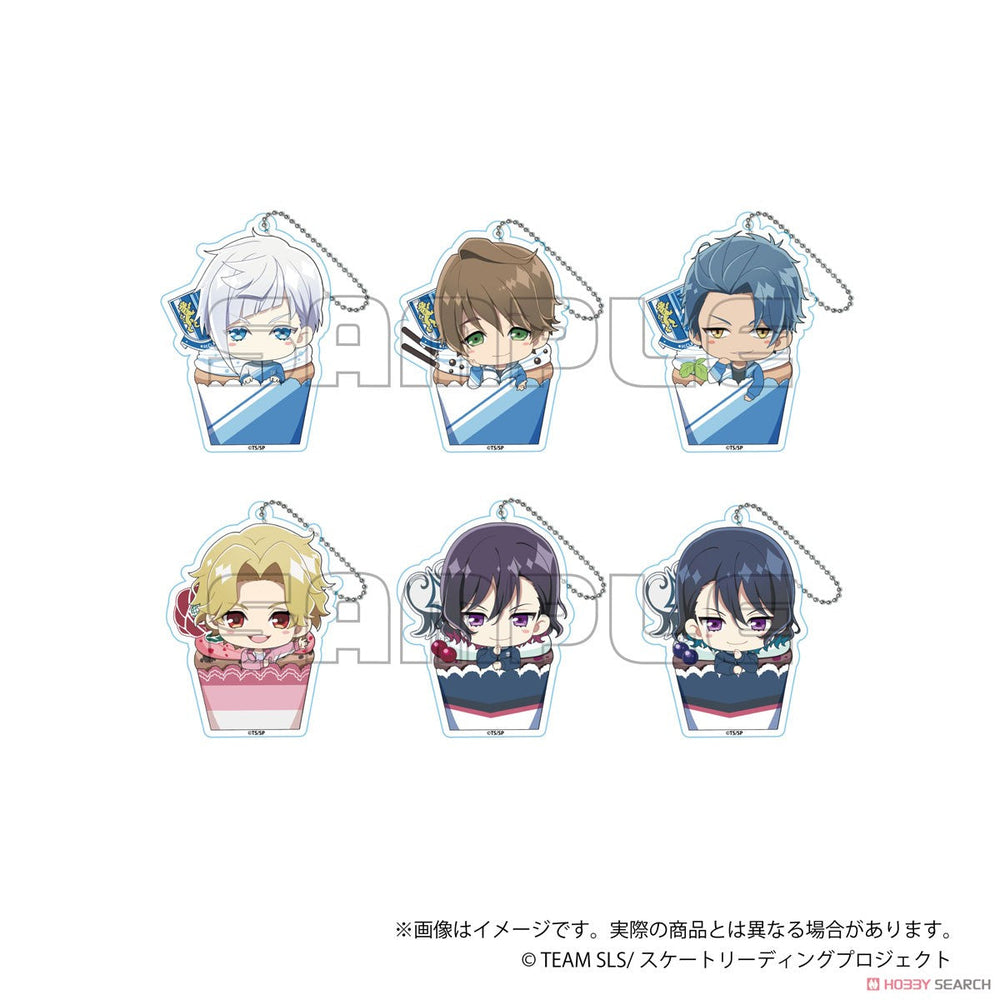Skate Leading Stars Trading Acrylic Key Ring B Keychain blind box ( 1 Blind Box ) (ONLINE ORDER ONLY)