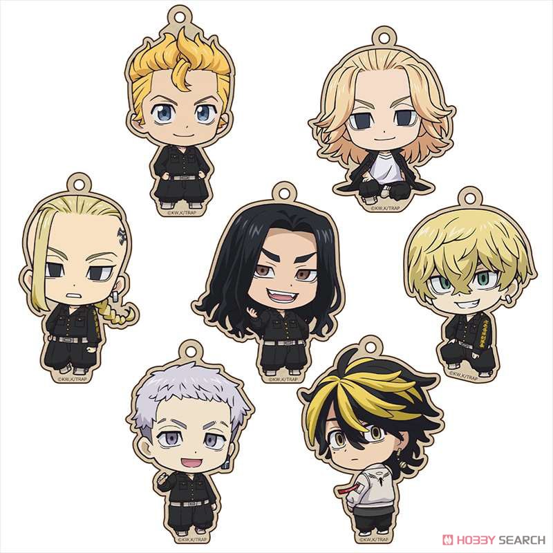 Tokyo Revengers TV Animation Trading Wooden Tag Strap Blind Box (1 Blind Box) (ONLINE ORDER ONLY)