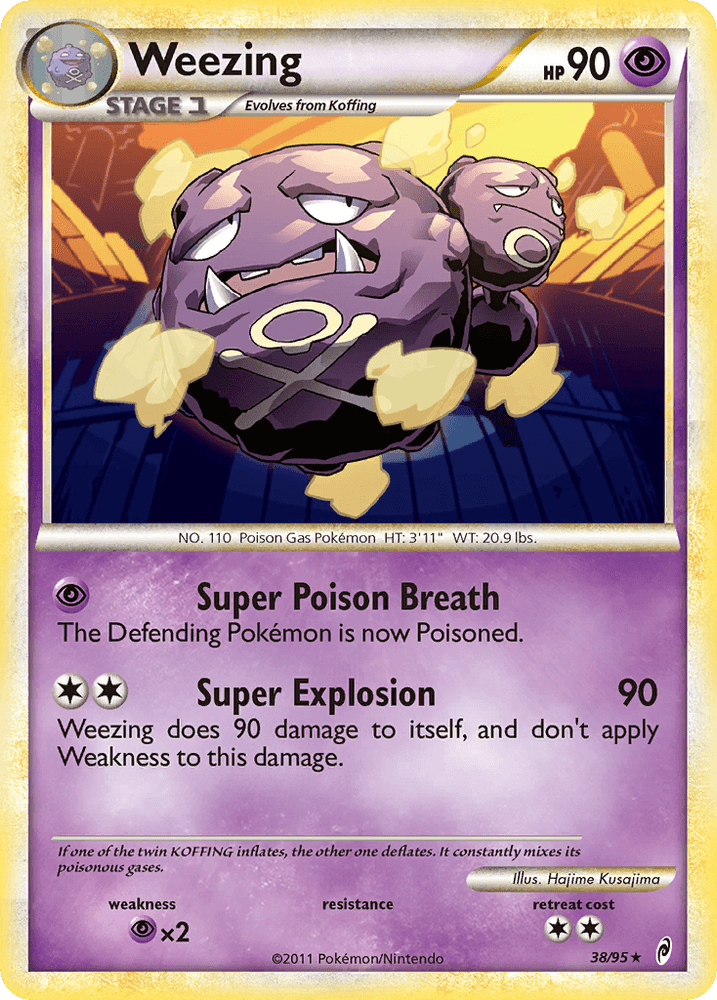 Weezing (38/95) [HeartGold & SoulSilver: Call of Legends] (Online Only)