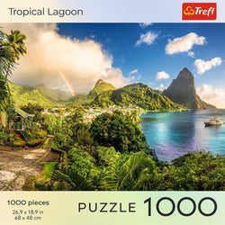 Trefl Red Sunsets: Tropical Lagoon 1000 Piece Puzzle