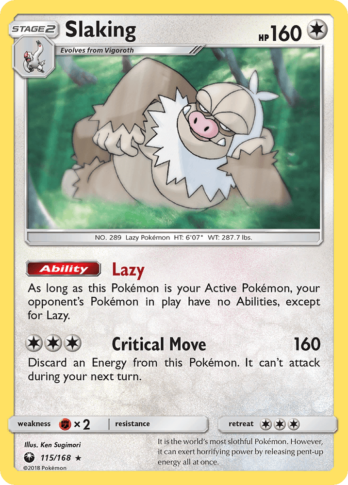 Slaking (115/168) [Sun & Moon: Celestial Storm] (Online Only)